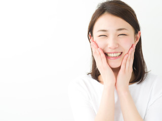 Fototapeta premium スキンケア・若い女性