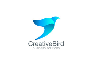 Bird Logo abstract design vector template. Success logotype