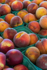 Peaches at a produce stand