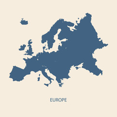 Fototapeta premium WEKTOR MAPY EUROPY