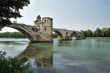 Naklejka premium Brücke von Avignon - Pont Saint-Bénézet