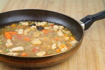 Chicken with vegetable