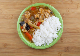 Rice with chicken