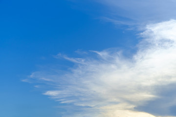 Blue sky with cloud