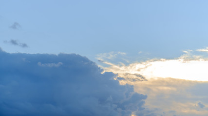 Blue sky with cloud