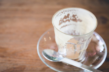 Empty cup of coffee ( Filtered image processed vintage effect. )