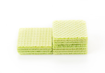 pandanus wafer on white background