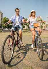 Couple with bicycles