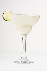 Cocktail margarita on the white background