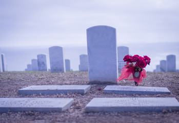 Flowers on the grave