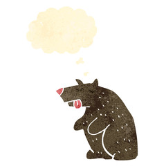 retro cartoon bear