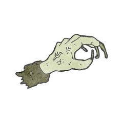 cartoon reaching zombie hand