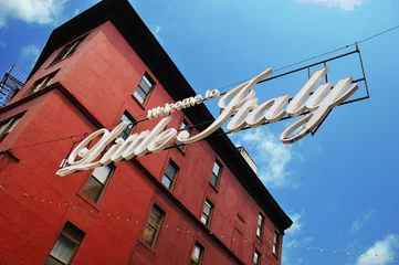 Zelfklevend Fotobehang Little Italy sign © netaliem