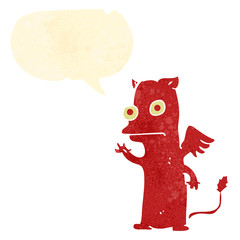 retro cartoon cute monster