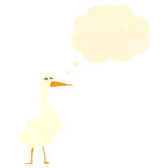 retro cartoon goose