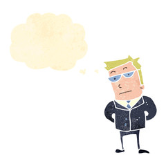 retro cartoon sensible businessman
