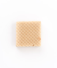 coffee wafer on white background
