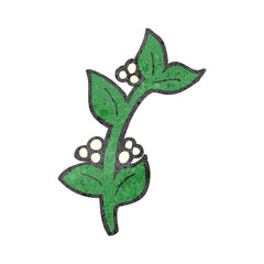 retro cartoon winter berries