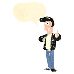 Fototapeta premium retro cartoon cool guy