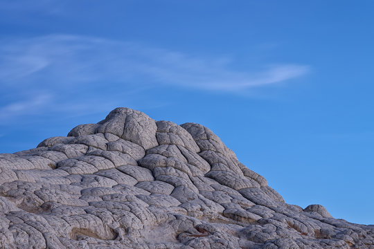 White sandstone eroded like a brain, White Pocket, Vermilion Cliffs National Monument, Arizona