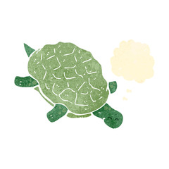 retro cartoon turtle