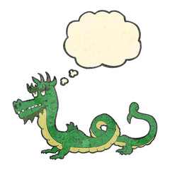 retro cartoon dragon
