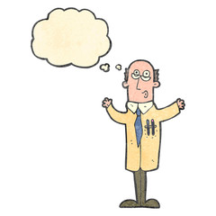 cartoon doctor with thought bubble