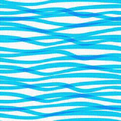 Digital waves on a white background.