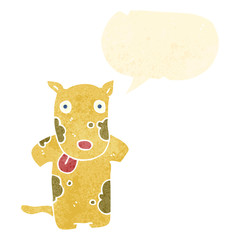 retro cartoon talking dog
