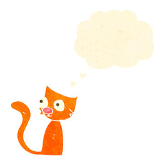 retro cartoon ginger cat