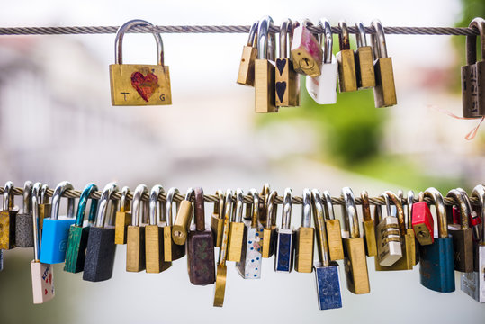 Padlocks, Ljubljana, Slovenia