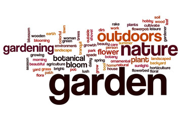 Garden word cloud concept