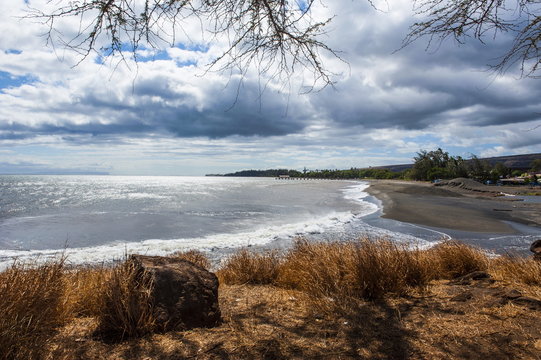 Glass beach in Port Allen, Kauai, Hawaii