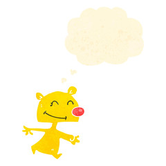 retro cartoon little bear