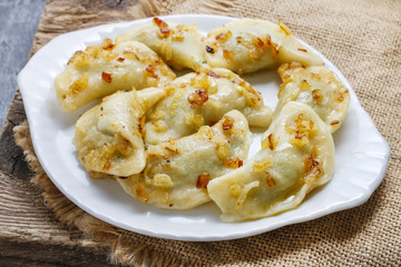 Traditional polish dumplings