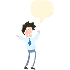 retro cartoon celebrating businessman