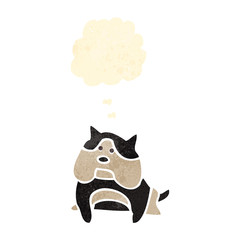 retro cartoon little dog