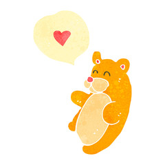 retro cartoon cute teddy bear retro cartoon