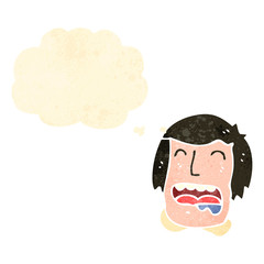Fototapeta premium retro cartoon drooling man