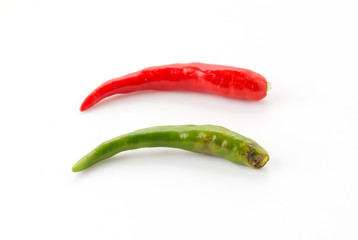 Red and Green chili pepper