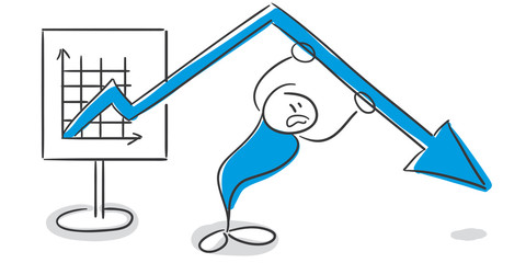 Stick Figure Series Blue