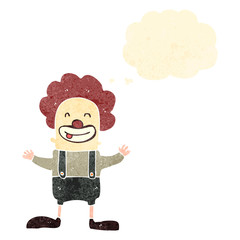 retro cartoon circus clown