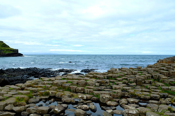 The Giant's Causeway is an area of interlocking basalt columns, resulting from an ancient volcanic...