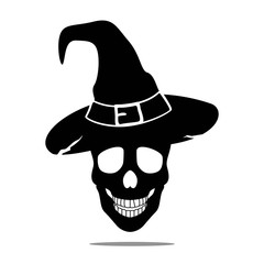 Vector Illustration of a Halloween Skull