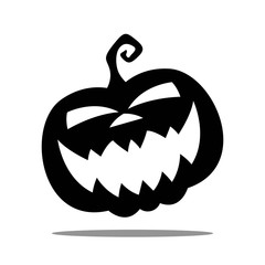 Vector Illustration of a Halloween Pumpkin Icon