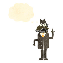 retro cartoon private detective