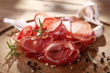 Dried sausage wooden board 
