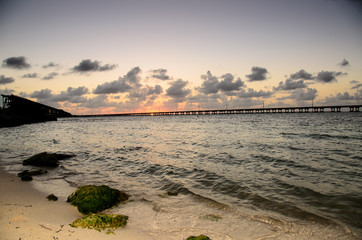 Sunset in Bahia Honda Beach, Key West Florida