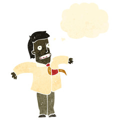 retro cartoon businessman