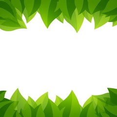Fototapeta na wymiar Vector Illustration of a Background with Green Leaves